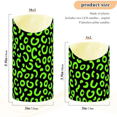 Waterproof Outdoor LED Candles with Timer 2/4/6/8H Leopard - Image 4
