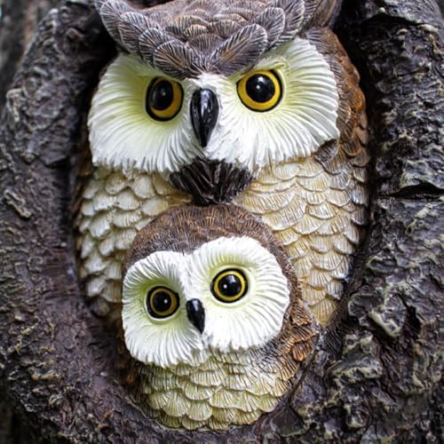 Whimsical Tree Faces Bundle - Handcrafted Tree Trunk Decor Set for Outdoor Gardens and Yards - Image 7