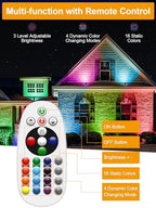 ZUCKEO 5W RGB Landscape Lighting Color Changing Low Voltage Landscape Lights with Connector, 12V 24V Waterproof Outdoor LED Colored Spotlight Path Light for Yard Garden House (2Pack) - Image 4