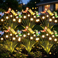 VOOKRY Dragonfly Solar Garden Lights Outdoor (6 Pack, 36 LEDs), Dragonfly Outdoor Decor with Solar Firefly Lights Waterproof Swaying Light for Yard Patio Pathway Gardening Gift for Women, Warm White by VOOKRY