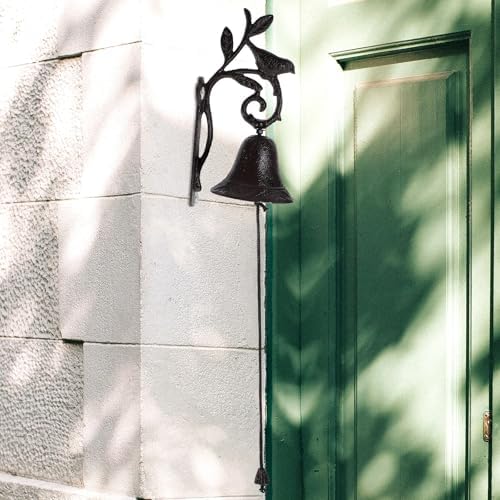 Vintage Cast Iron Wall Mounted Door Bell for Entryway Farmhouse Decor - Image 4