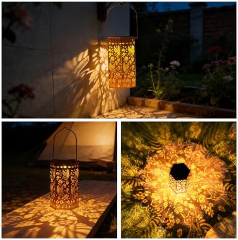 Solar Lanterns Waterproof Hummingbird Hanging Outside Decoration for Patio - Image 6