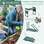 LDAILY Garden Kneeler and Seat, Heavy-Duty Foldable Garden Stool - Image 6