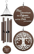 Retirement Wind Chime, Tree of Life, Inspirational Retirement Gifts for Men, Women, Teacher, Co-Worker, Employee, Nanny, Nurse (Copper), NXW#303 by NETAEX