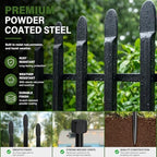 No Dig Decorative Garden Fence, 40in(H)×22ft(L), 10 Panels with Gate - Image 5