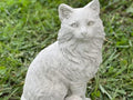 Massive Sitting cat Statue Concrete cat Sculpture Gift for pet Lovers Realistic pet Memorial by Unknown
