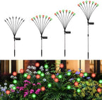 Red and Green Solar Firefly Lights Outdoor Christmas Decor 4 Pack by Unknown