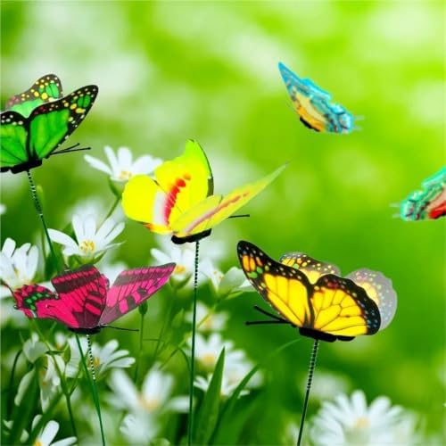 Garden Stakes Simulation Butterflies Garden Yard Planter Butterfly Stakes - Image 5