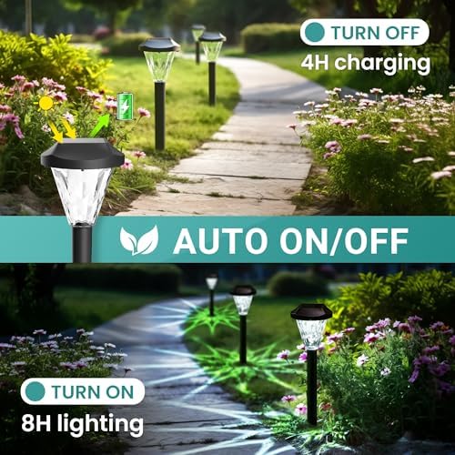 GIGALUMI 16 Pack Solar Lights Outdoor Waterproof, Solar Garden Lights - Image 3