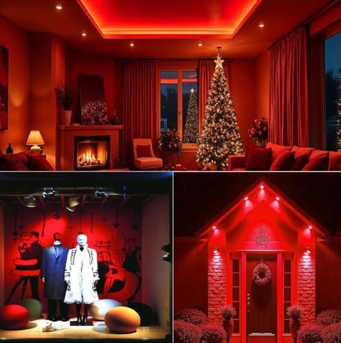 6-Pack MR16(GU10 Base) Led Bulb, Red Color, 5W,120V Voltage, Aluminum Casing, Dimmable,45 Deg - Image 4