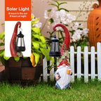 Solar Coffee Gnome Garden Statue with Lantern, 13.3-Inch Decor - Image 5