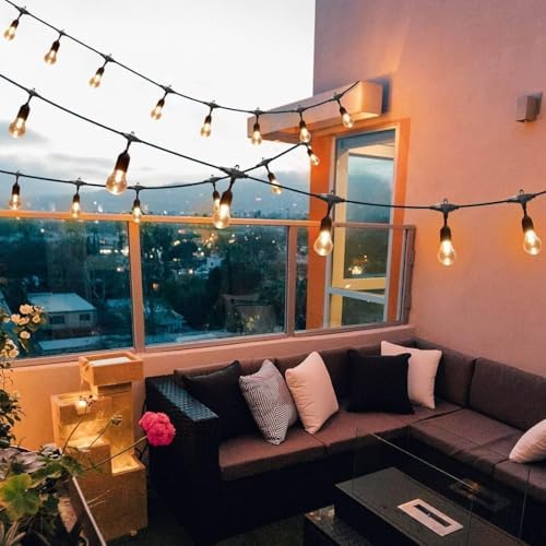 105FT Outdoor String Lights, 32 Shatterproof E26 Edison LED Bulbs, Dimmable RGB Color Changing Patio Lights Waterproof with Remote. for Backyard, Garden, Party, Bistro, Cafe - Image 5