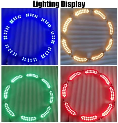 LED Ring Tree Light, Outdoor Waterproof Landscape Spotlight, Die-Cast Aluminum Tree Hug Uplights with Ground Stake for Garden Pathway Accent, Circular Wrap Around Lamp(White,84W(24v)) - Image 7