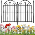 28ft in x 22in Decorative Garden Fence, 26 Pack Arched No Dig Animal Barrier Fence for Dog Rabbit, Garden Edging Border, Rustproof Metal Ground Stake Border for Outdoor Yard Patio Decor by Unknown