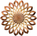 Regal Art & Gift Large Metal Sun Wall Decor, Indoor & Outdoor Sunburst Art by REGALARTGIFT