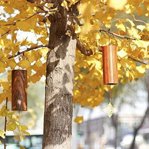 Chakra Chimes Natural Bamboo Wind Chimes Meditation Chord Windchime Wind Bell for Home Decoration Zen Mindfulness Throat Chakra - Image 5