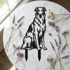 Dog Metal Garden Stake - Weatherproof Dog Silhouette Yard Art, Decorative Outdoor Sign for Lawn & Patio, Heartfelt Gift for Borzoi Lovers(Sit,10") - Image 4