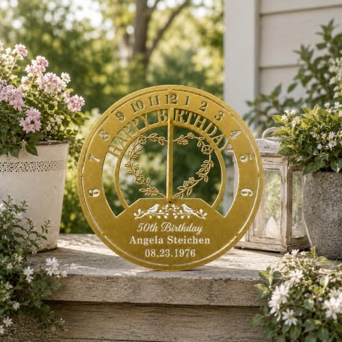 Personalized Anniversary Sundial, Custom Milestone Gift for Couples - Image 2
