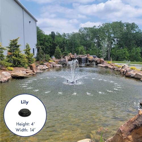 Half Off Ponds 1/2 HP 5000 GPH Floating Aerating Fountain Color 100 Ft Cord - Image 5