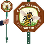 SmartSign 10 x 10 inch Pollinator Friendly Garden Sign & Stake Kit, 40 mil Laminated Rustproof Aluminum, 3 foot Stake, Set of 1, For Yard, Lawn - Image 6