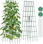 Suteck A-Frame Cucumber Trellis 59.4" 2 Pack, Foldable Metal by Suteck