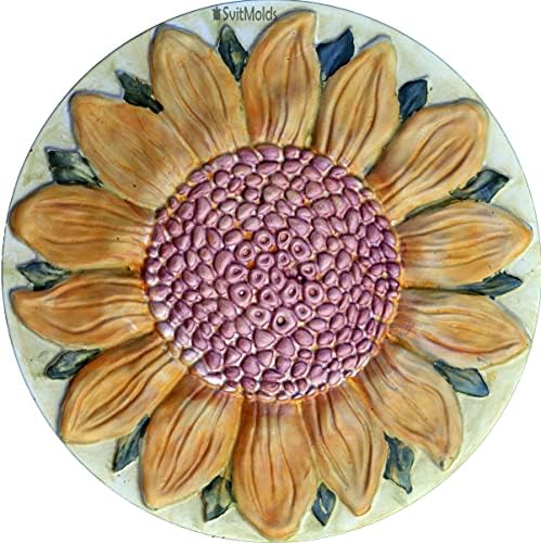Sunflower Plastic Mold Stepping Stone Garden Path Concrete Plaster #S18 - Image 3