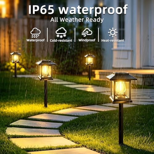 Solar Pathway Lights 8-Pack for Yard Walkways (8) - Image 4