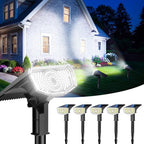 Solar Spot Lights Outdoor Waterproof IP65, 100 LED Solar Lights Outdoor by BONLION