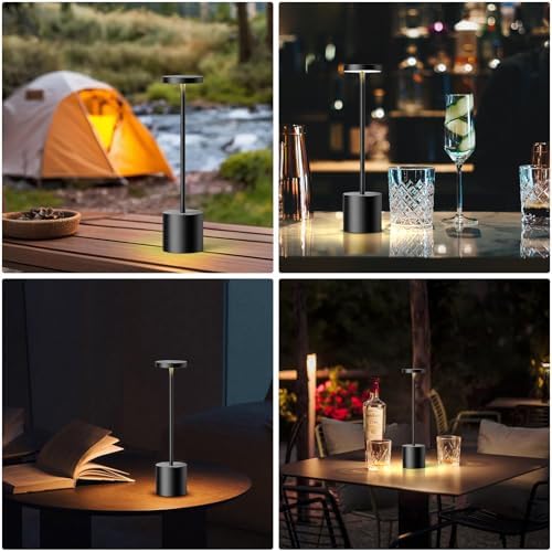LED Cordless Table Lamp Rechargeable,Battery Powered Outdoor Lights - Image 4