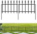 Decorative Garden Fence 10ft (L) x 19in (H) - 7 Panels Heavy Duty Garden Fencing Animal Barrier Rustproof Metal Fence Border for Outdoor Yard & Flower Bed Decor by LATIHUUM