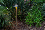 VOLT 15-Pack 12V Flat Hat Brass Path Lights (7"" Shade) & 3W 2700K LED Bulbs - Image 6