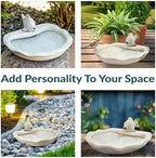 Sunnydaze 7" Fish Spout Tabletop Water Fountain, Ceramic, White - Image 4