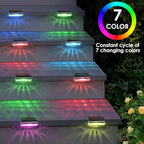 Mancra Solar Step Lights Outdoor, Solar Deck Lights Waterproof Outdoor Lighting for Patio Fence Stairs Post Railing Yard and Garden (Color Changing, 16 Pack) - Image 2