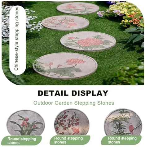 Garden Stepping Stones - Outdoor Landscape Stepping Stones for Courtyard Decoration and Lawn Paving - Image 3