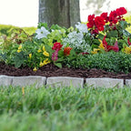 EasyFlex No-Dig Landscape Edging with Anchoring Spikes, 2.7 in. Tall Decorative Stone-Look Garden Border, 90 Foot Kit, Brown (3602B-90C) - Image 7