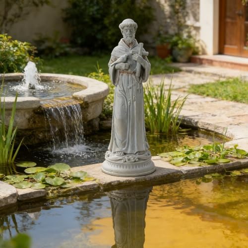 Newman House Studio St-Francis Garden-Statue-Outdoor - 24 in Garden Décor - Image 4