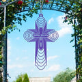 : Handmadetneonsign Personalized Cross Wind Spinner Sublimation Memorial Custom Name Years Kinetic Ornament Laser Cut 3D Outdoor Indoor Garden Yard Gifts Decor Housewarming Presents by Handmadetneonsign