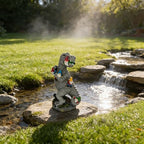14 Inch Dinosaur Gnome Garden Statue Outdoor Yard Decorations - Image 4