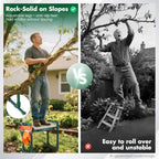 SakerPlus Garden Kneeler and Seat, Heavy Duty Foldable Garden Stool - Image 4