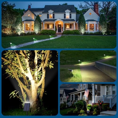 Solar Lights Outdoor Waterproof IP65, Landscape Lights, 2 Pack, Cool White - Image 6