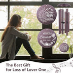 Personalized Sunflower Wind Chimes Memorial for Loss of Loved One - Image 2