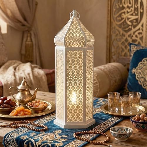 Vela Lanterns Decorative Indoor Tall White Floor Lantern, Extra Large - Image 6