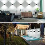 ledmo 20W LED Wall Light Up and Down Modern Porch Lights 2 Pack - Image 6