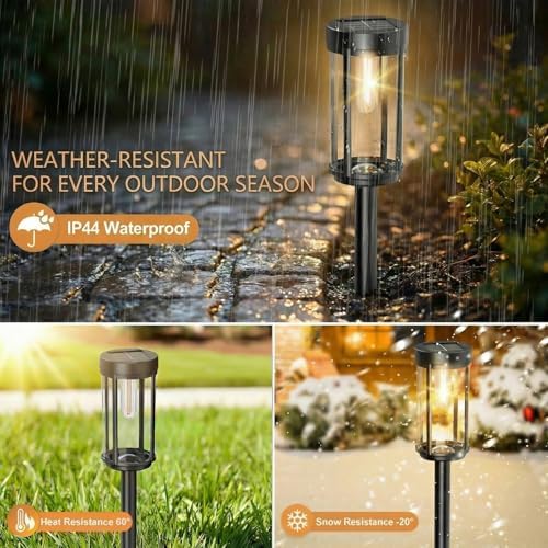 Sparkblaze Solar Pathway Lights Outdoor, 12 Pack, Warm White - Image 5