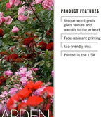 Lantern Press 10x15 Inch Wood Sign, Ready to Hang Wall Decor, Portland, Oregon, Rose Garden Roses - Image 3
