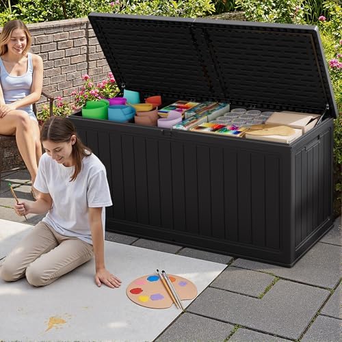 JUMMICO HDPE 270 Gallon Deck Box Double-Wall with Divider - Image 6