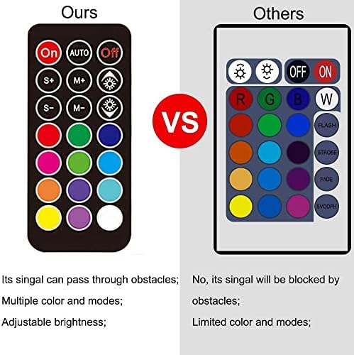 LED Aquarium Light, 2 Pack 15 inches Fish Tank Light RGB Color Underwater Light Submersible Crystal Glass Lights, 42 LED Beads, Brightness Adjustable Memory Function, LED Light bar Stick - Image 4