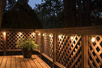 Enbrighten Bistro Outdoor String Lights, 48ft, 24 Bulbs, White Light Only - Image 6