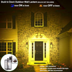 GRUENLICH Outdoor Wall Light Fixture Dusk to Dawn, Tempered Glass - Image 4