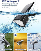 Biling Solar Spot Lights Outdoor Bright 700 Lumen 3000K Warm White 6 Pack - Image 2